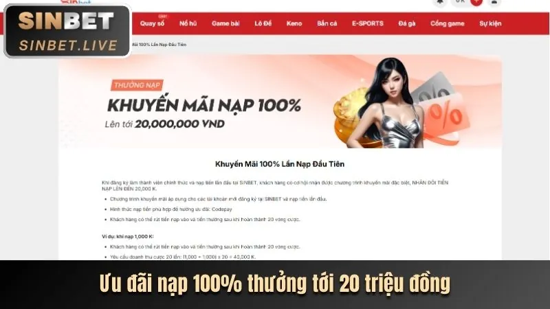 Hoàn trả Thể Thao JI88